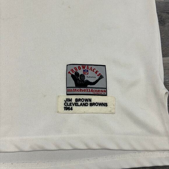 Vintage Mitchell & Ness NFL Cleveland‎ Browns Jim Brown #32 Mens 60 Jersey USA - Picture 3 of 10